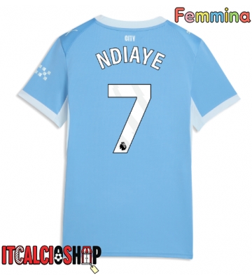 Manchester City Iliman Ndiaye #7 Prima Maglia Femmina 2026-27 Manica Corta